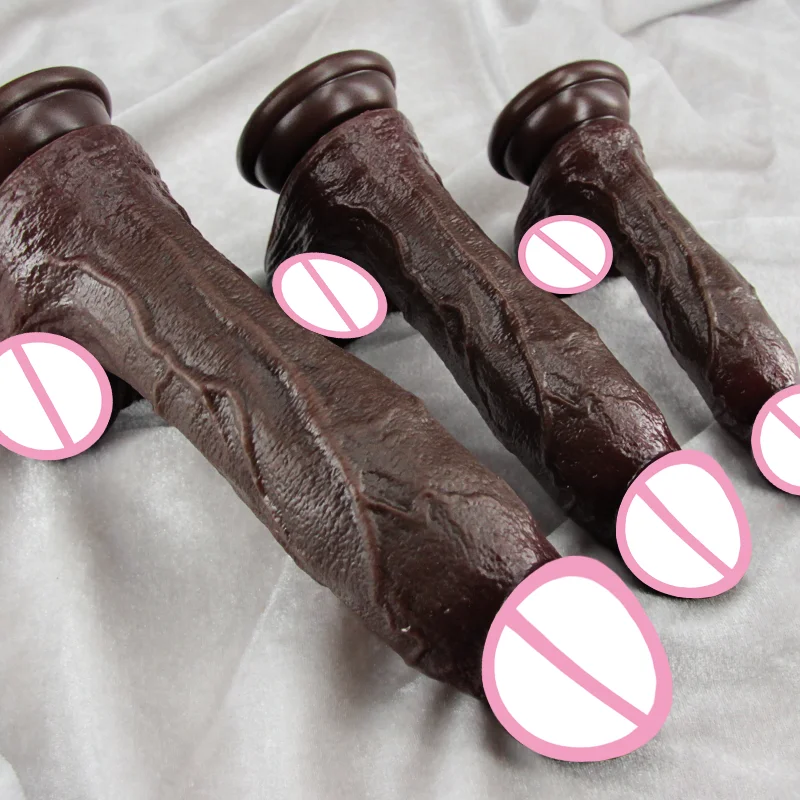 Lifelike Soft Black Dildo - Image 2