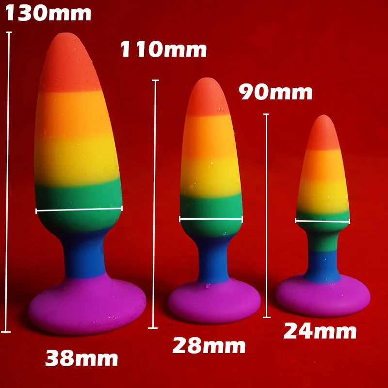 Rainbow Realistic Suction Dildo - Image 6