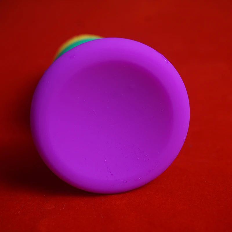 Rainbow Realistic Suction Dildo - Image 5
