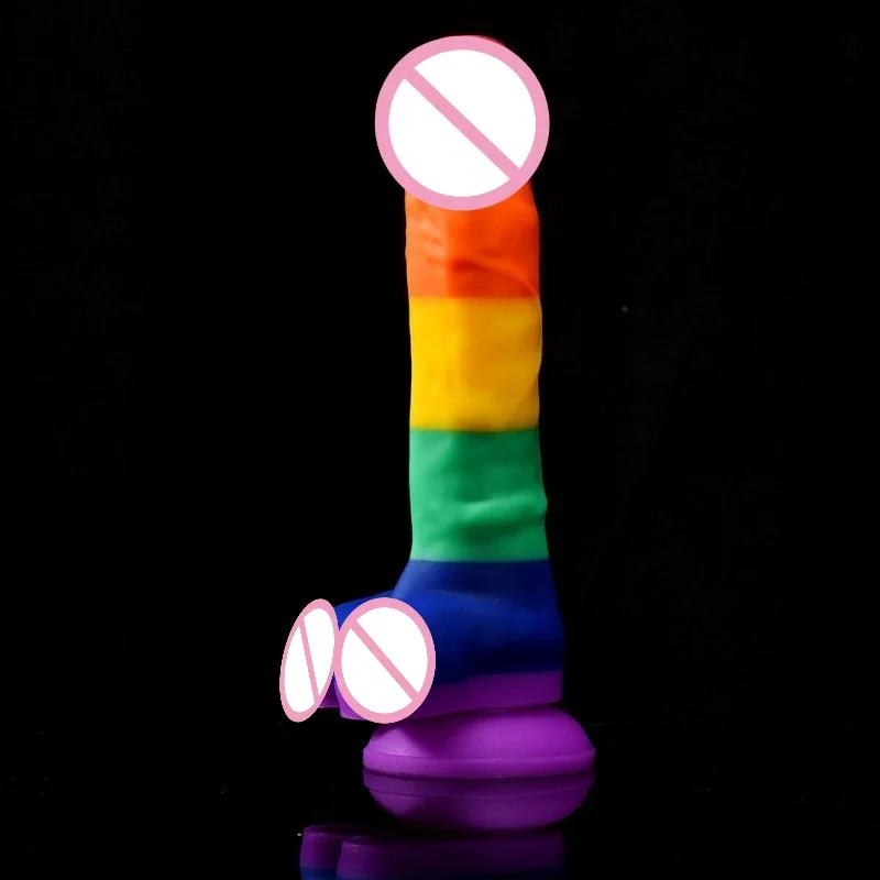 Colorful Realistic Suction Dildo - Image 3