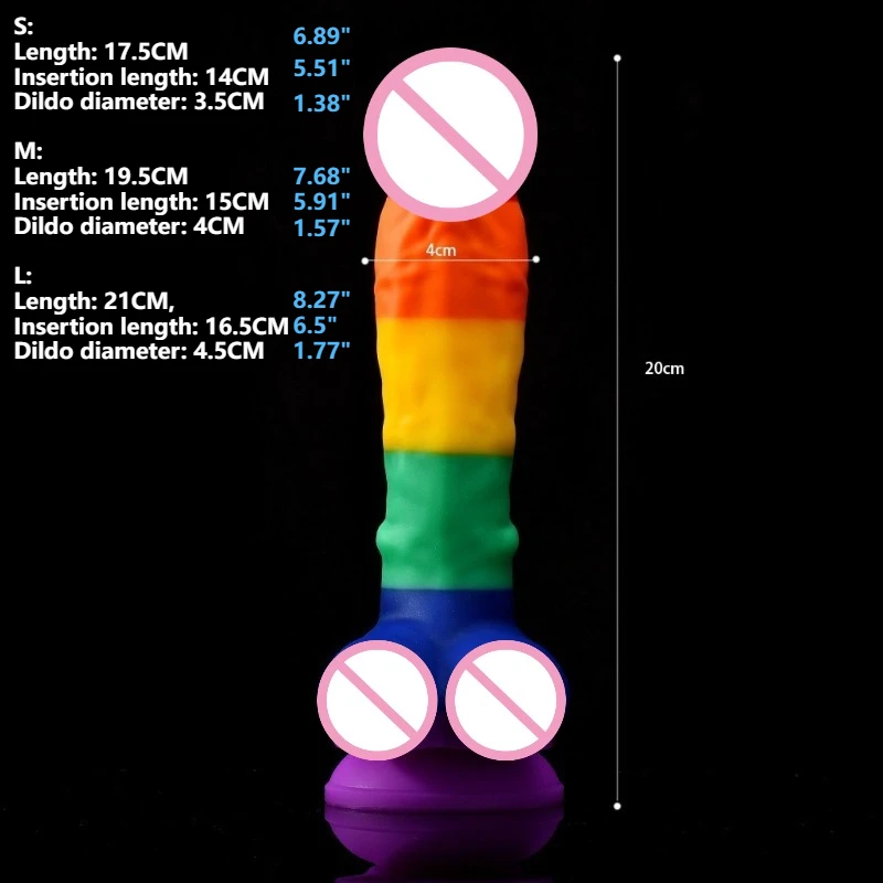 Colorful Realistic Suction Dildo - Image 6