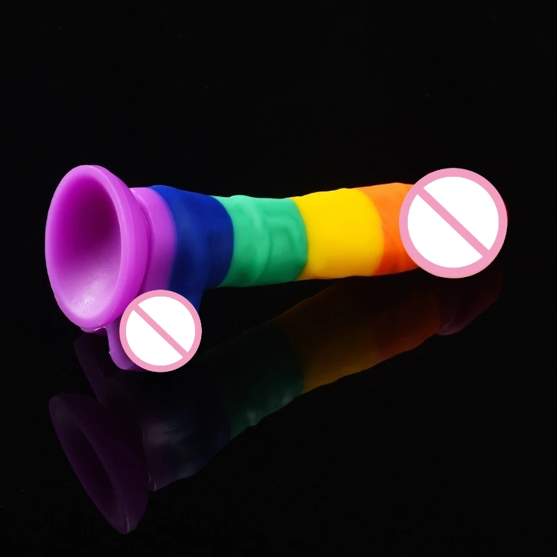 Colorful Realistic Suction Dildo - Image 4