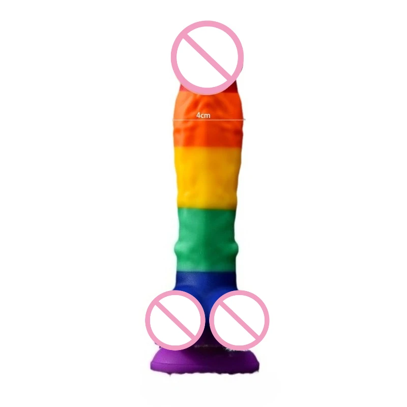 Colorful Realistic Suction Dildo - Image 5