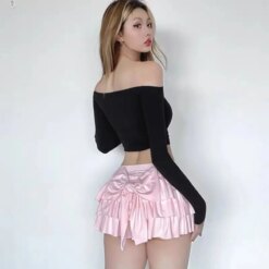 Pink Cake Bow Skirt