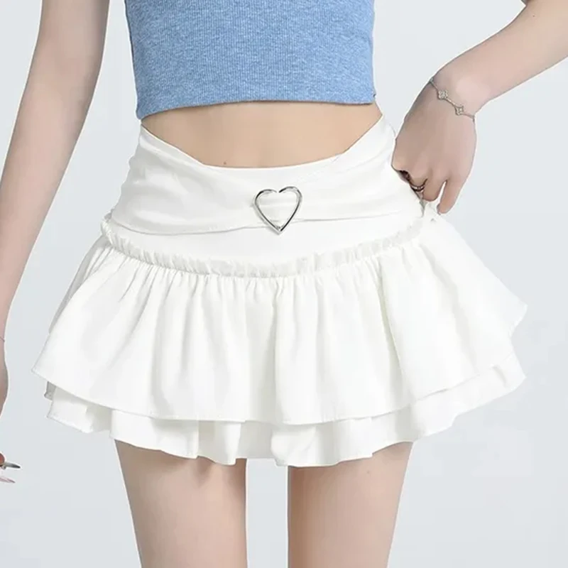 Heart Buckle Ruffle Skirt - Image 3