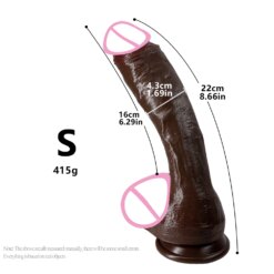 Realistic Long Suction Dildo - S