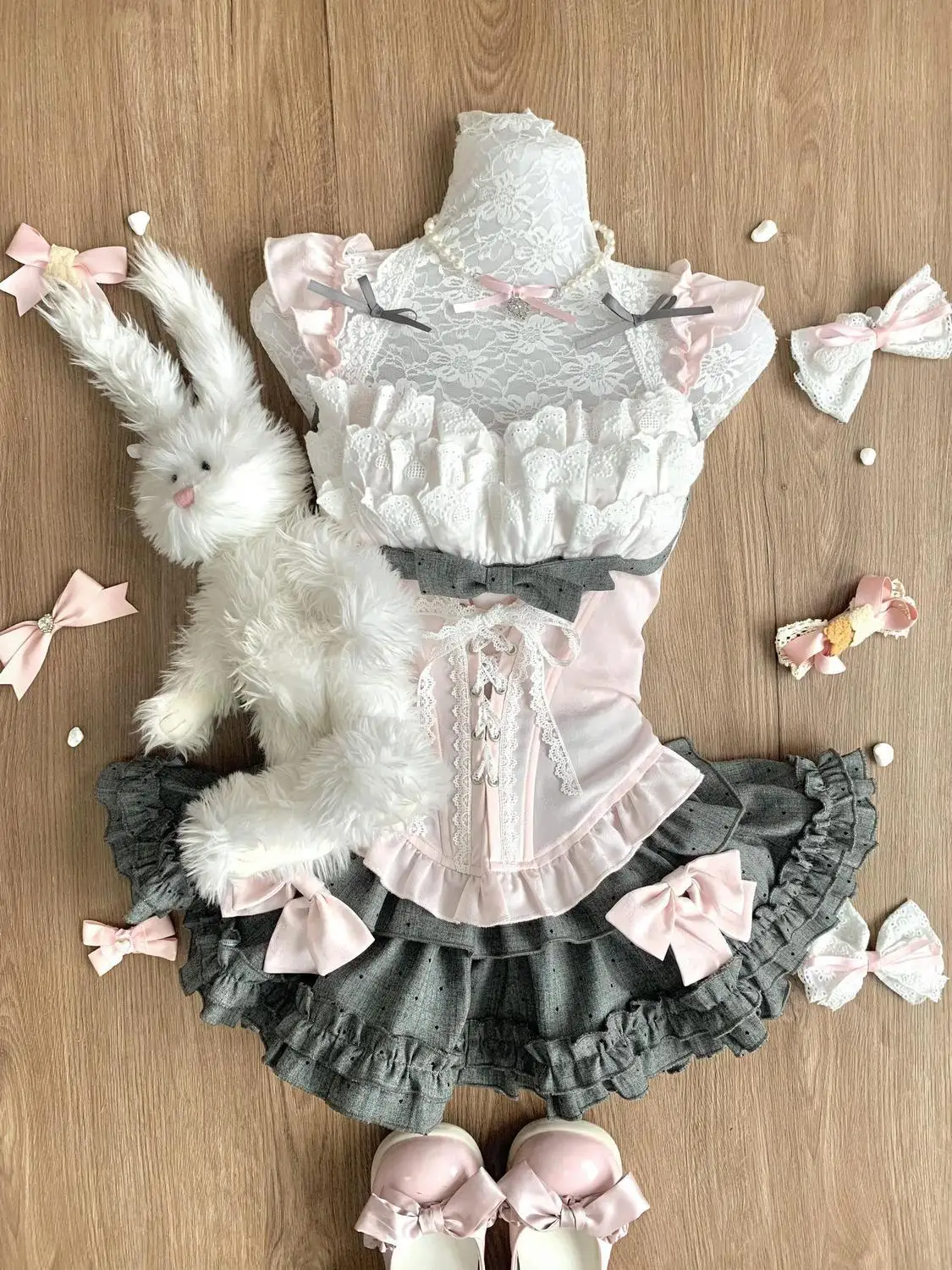 Pink Sweet Lolita Set - Image 3