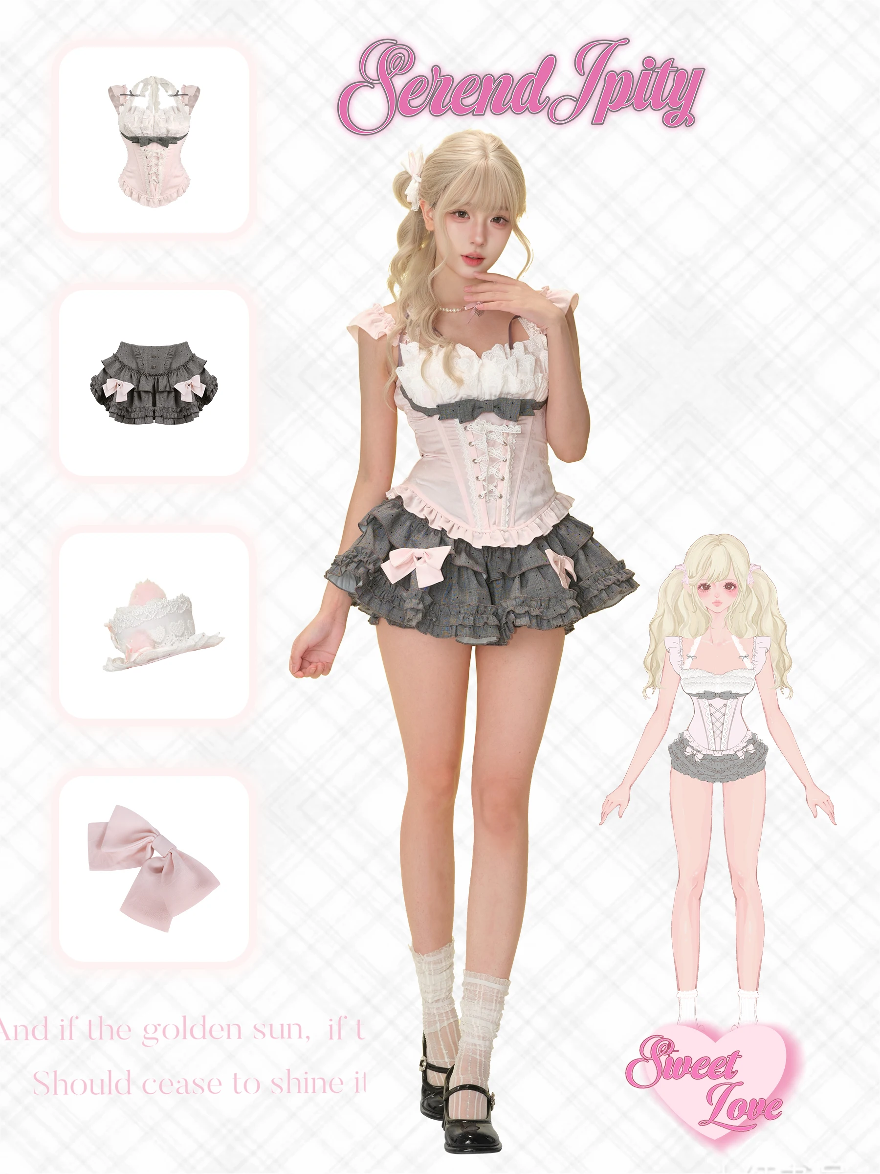 Pink Sweet Lolita Set - Image 6