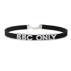 BBC Only Rhinestone Necklace - black