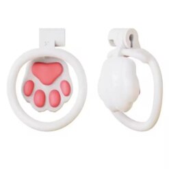 Fuzzy Paw Chastity Cage