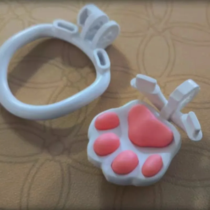 Fuzzy Paw Chastity Cage - Image 6