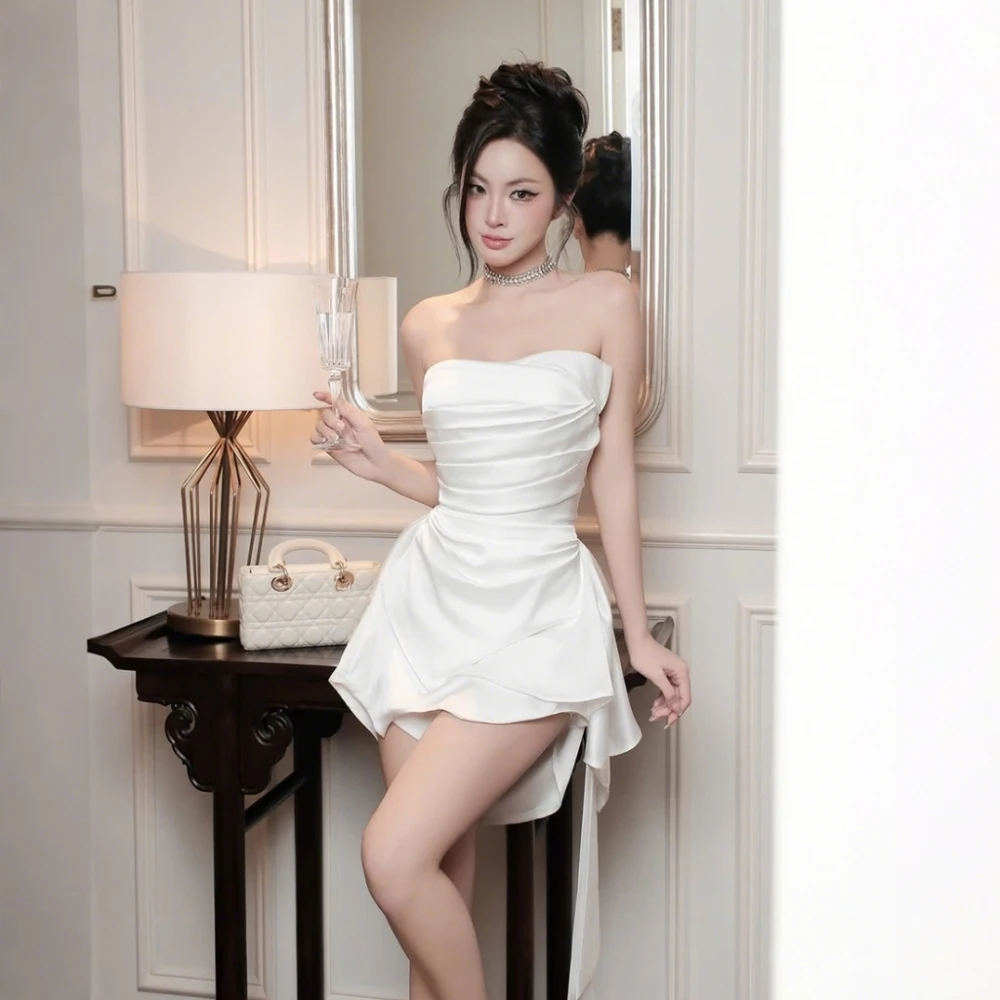Y2K Wrap Sweetheart Minidress - Image 4
