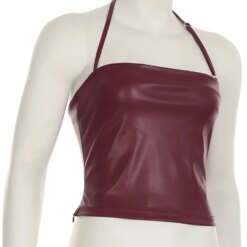 Cherry Cola Leather Halter - Image 6