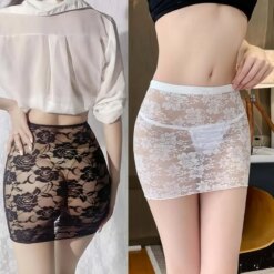 Sheer Sin Lace Pencil Skirt