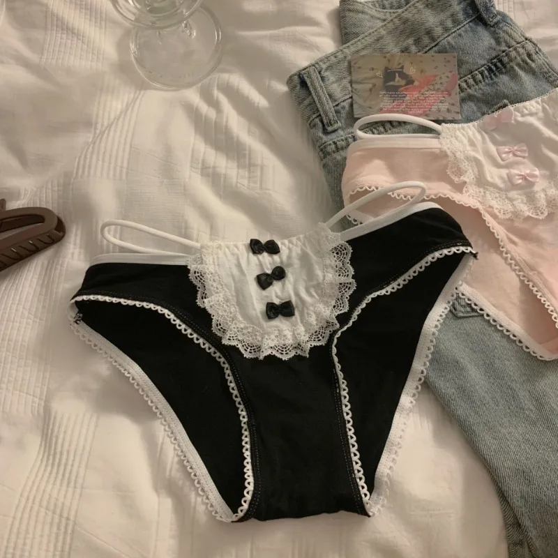 Sissy Bow Lace Panties - Image 5