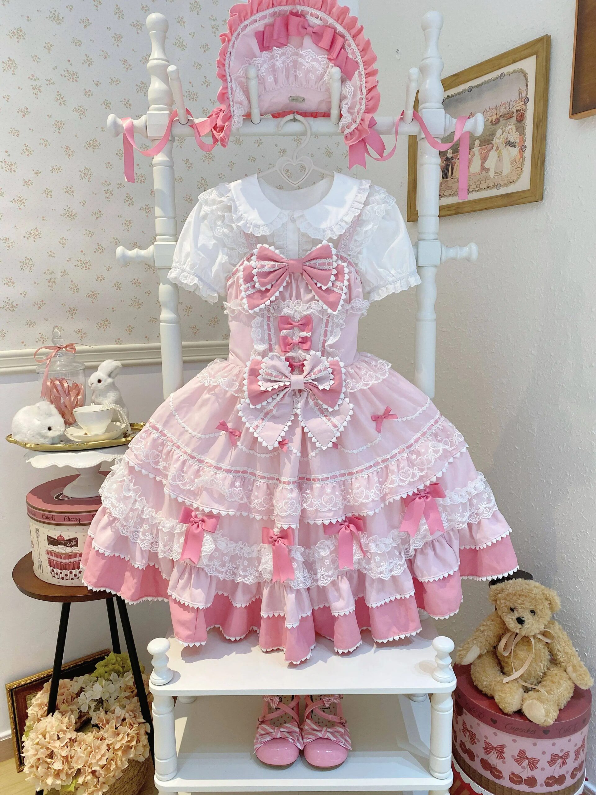 Y2K Vintage Lace Mini Dress - Image 5