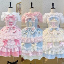 Y2K Vintage Lace Mini Dress