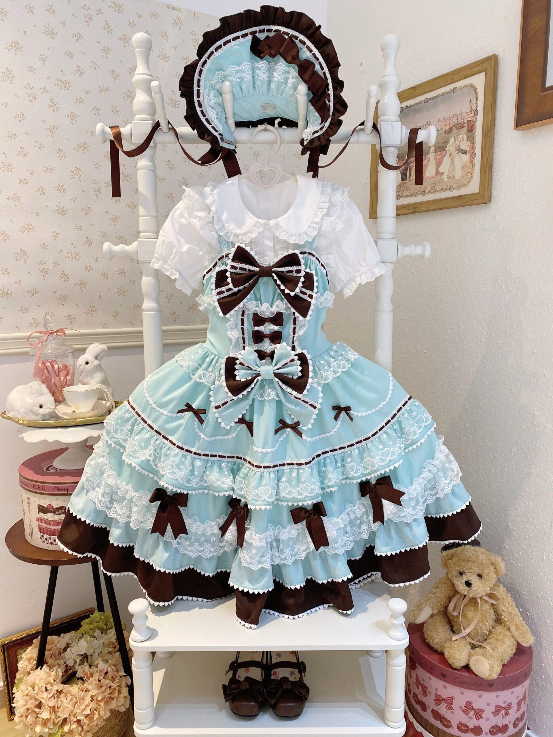 Y2K Vintage Lace Mini Dress - Image 6
