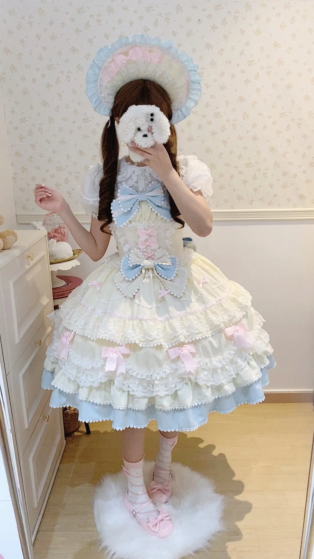 Y2K Vintage Lace Mini Dress - Image 4