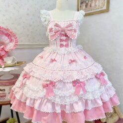 Dollhouse Lolita Party Dress - L, 2444 Pink