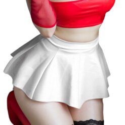 Femboy Leather Pleated Skirt - Image 3