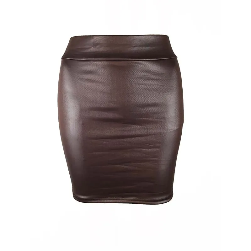 Sissy Leather Pencil Skirt - Image 4