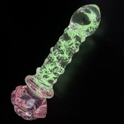Glowing Rose Glass Plug