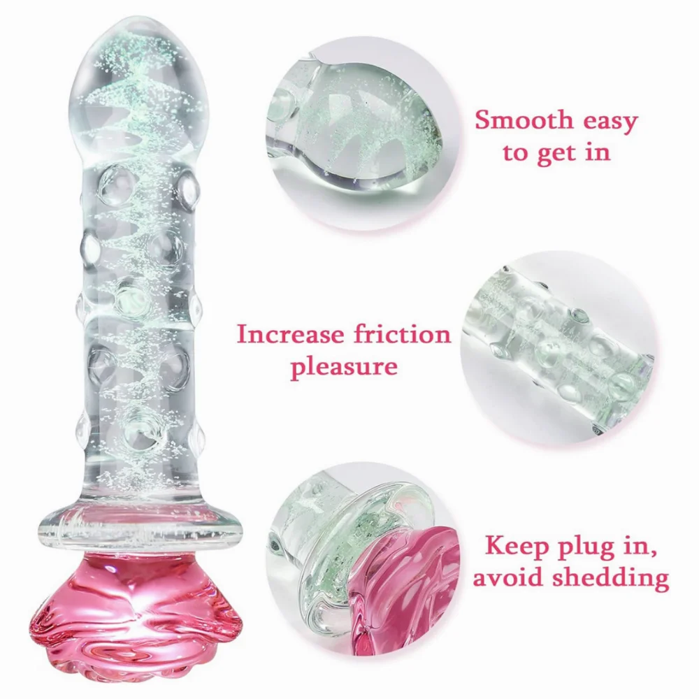 Glowing Rose Glass Plug - Image 2