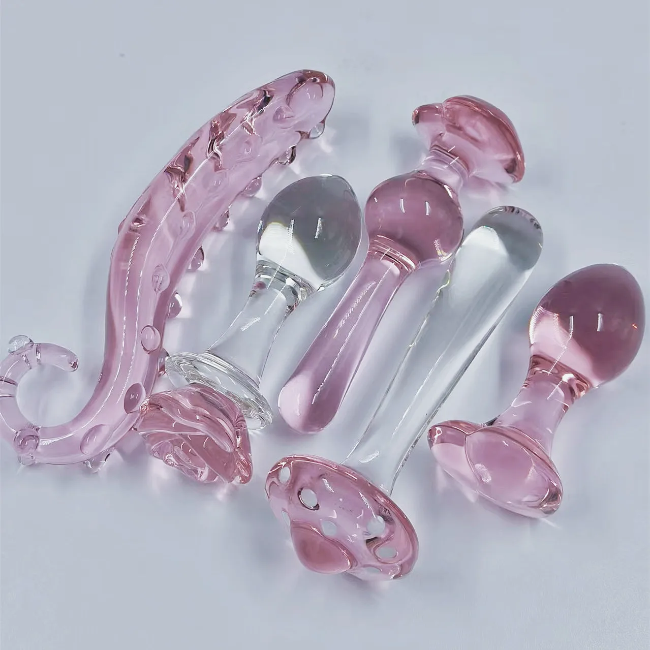 Sissy Training Glass Plug Set