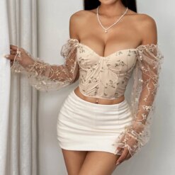 Snatched Sissy Mesh Corset - Image 6