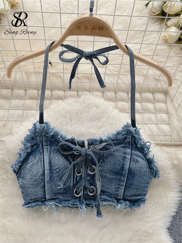 Femboy Pin Up Denim Bikini - Image 3