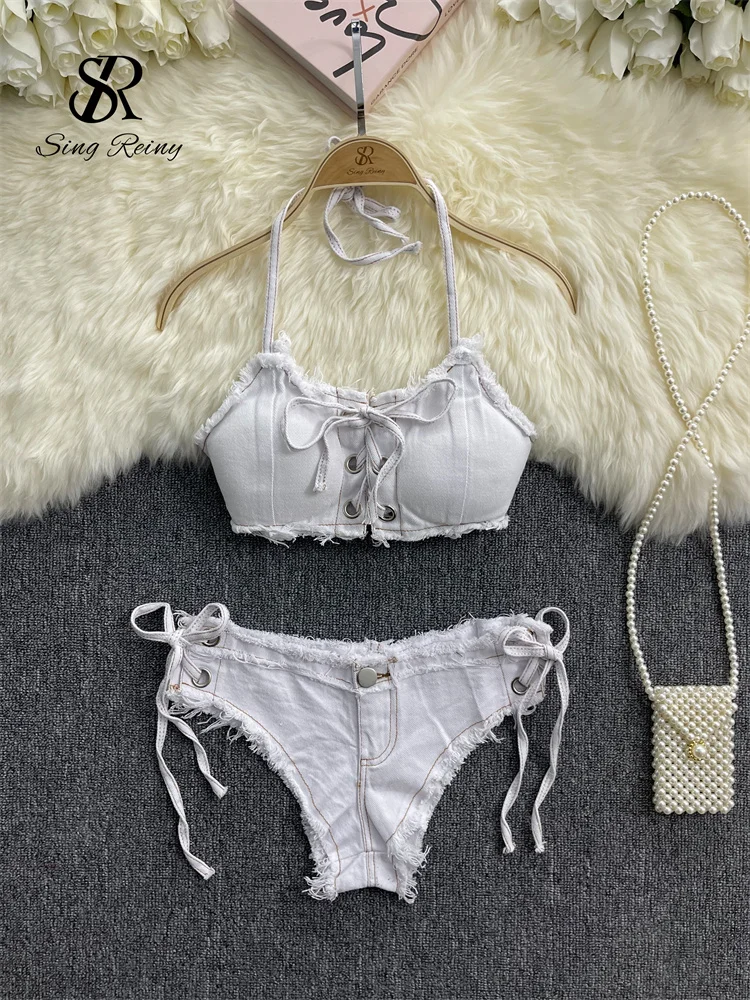 Femboy Pin Up Denim Bikini - Image 6
