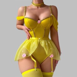 Princess Bodysuit Lingerie Trio
