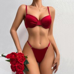 Red Means Go Bra Set - XL