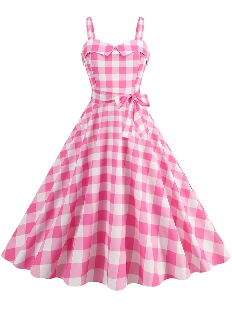 pink plaid