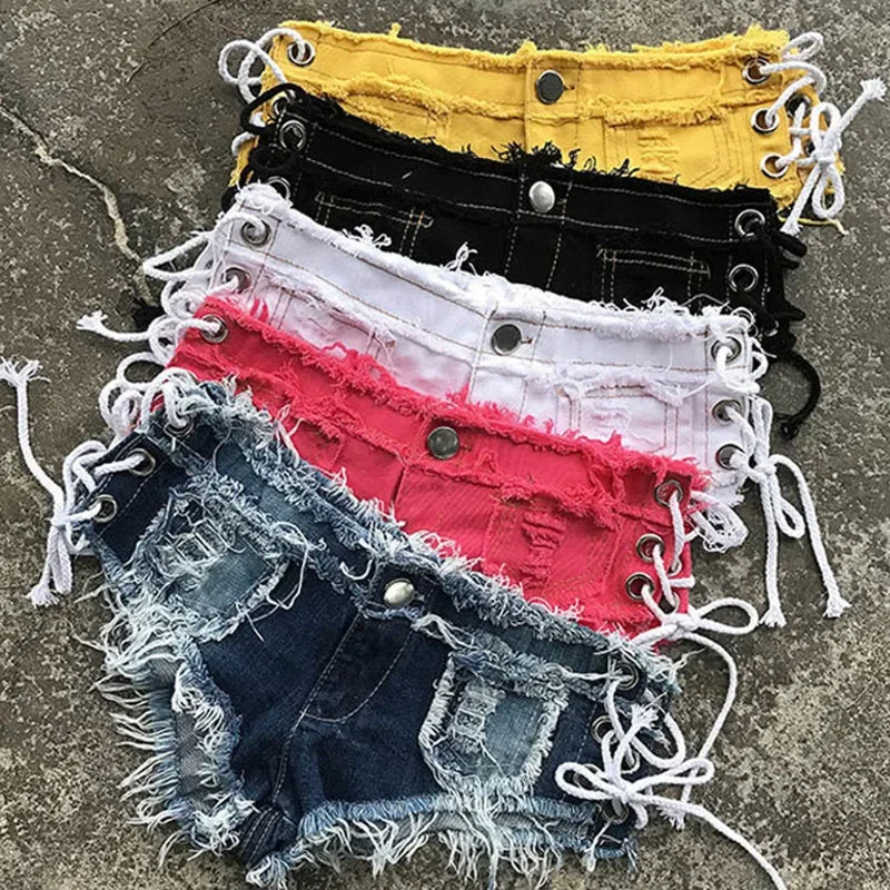 Femboy Knotted Denim Shorts