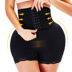 Sissy Hips Padded Enhancer - M, black front hook