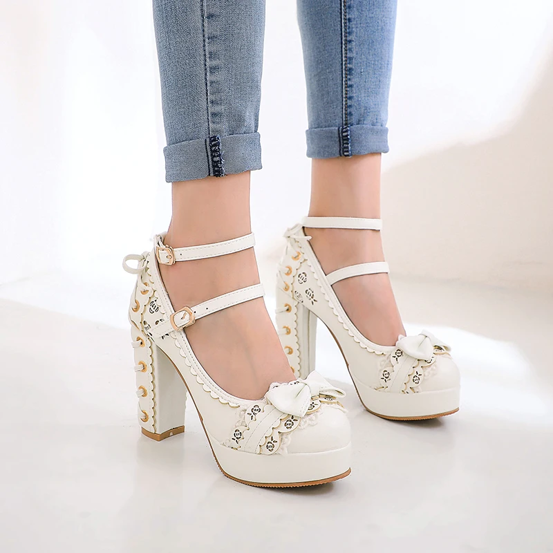 Femboy Lolita Mary Jane Heels - Image 6