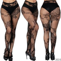 Caught In My Net Fishnets - 3034Bigflower