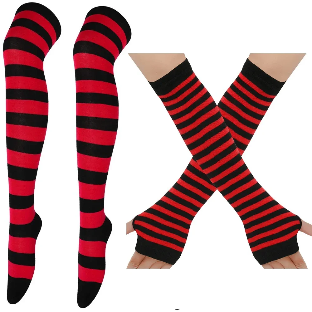 Femboy Striped Thigh High Set - Image 2