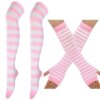 Femboy Striped Thigh High Set