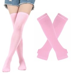 Femboy Striped Thigh High Set - 10