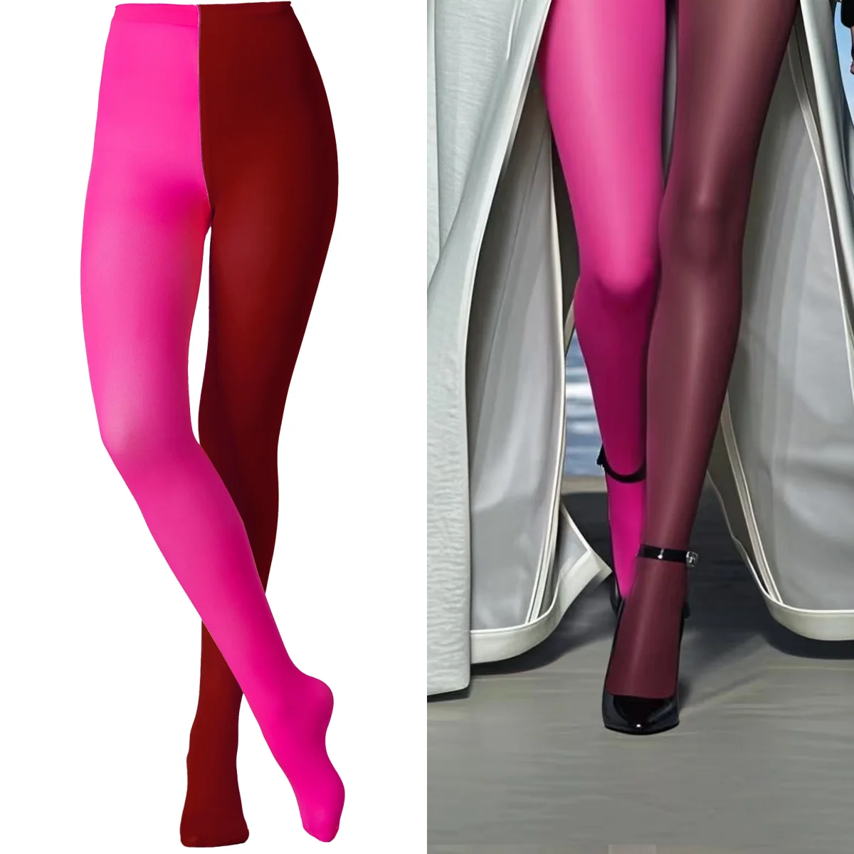 Femboy Split Tone Tights - Image 6