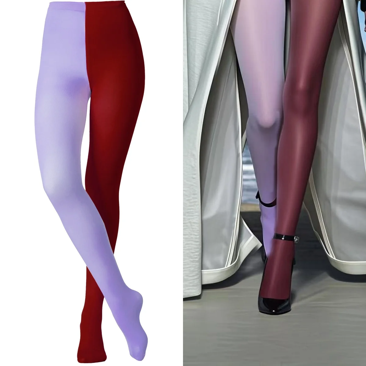 Femboy Split Tone Tights - Image 5