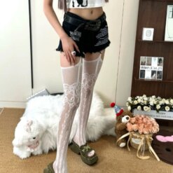 Caught Up Sissy Garter Fishnets - Image 4