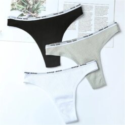 Barely There Cotton Thong Trio