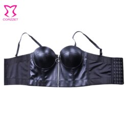 Femboy Steampunk Leather Bustier - Image 4