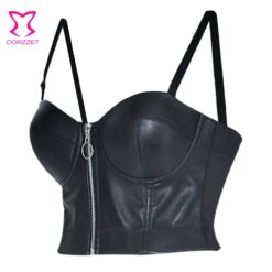 Femboy Steampunk Leather Bustier - Image 3