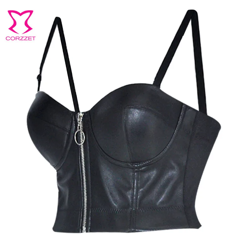 Femboy Steampunk Leather Bustier - Image 3