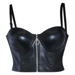 Femboy Steampunk Leather Bustier - L, 929A